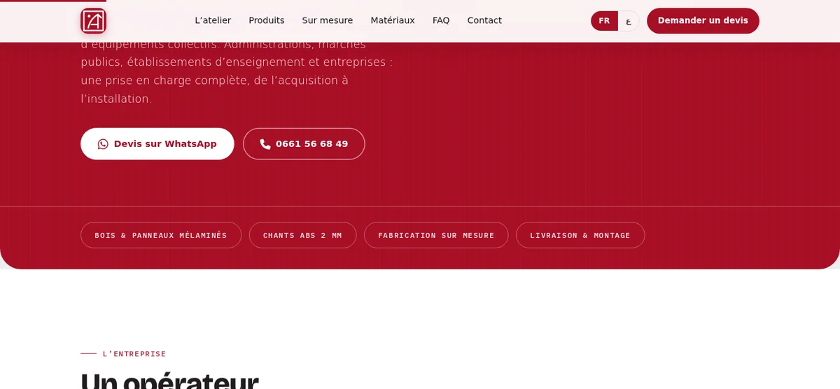 Capture du site Aouidet Mobilier, image 6